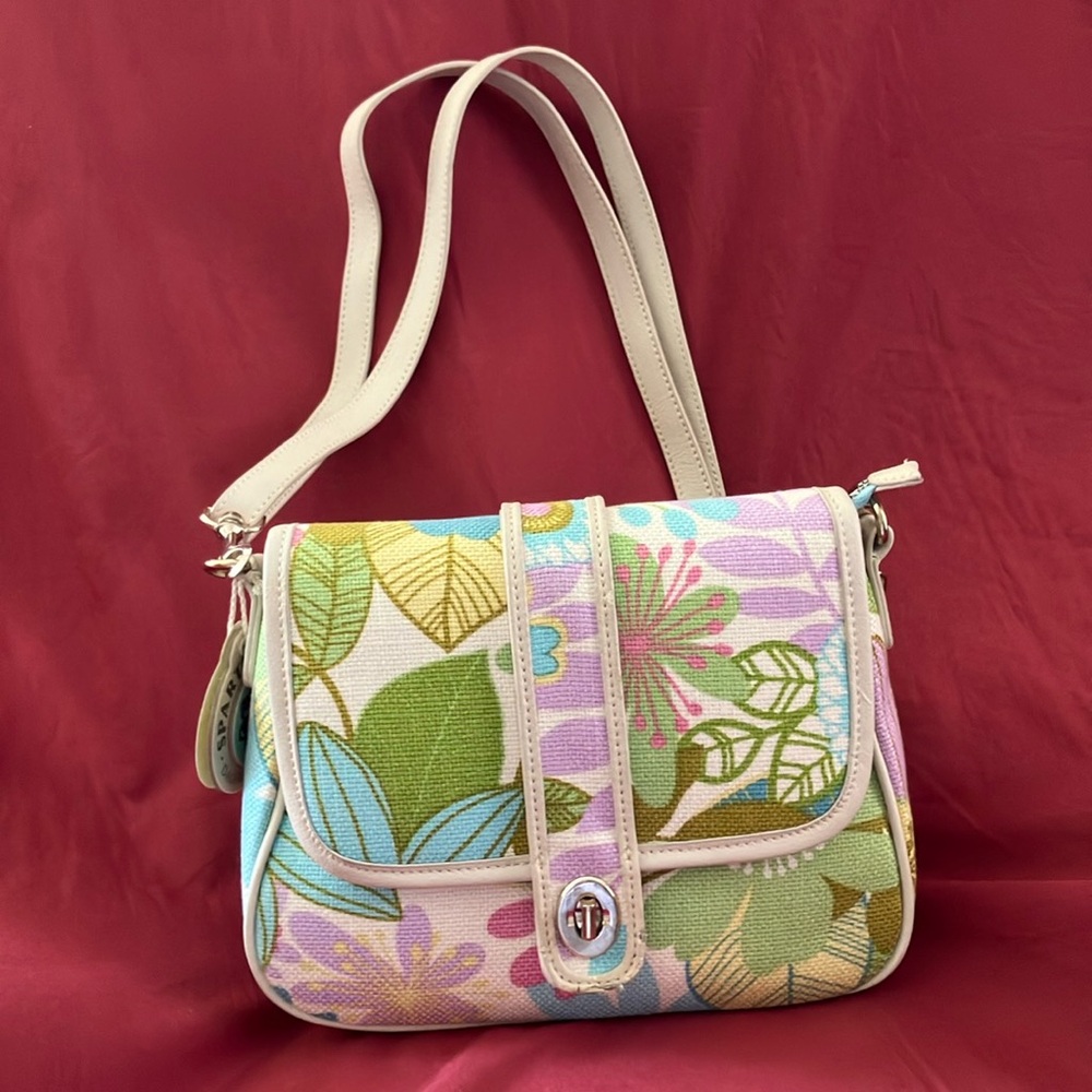 Spartina 449 Green and Blue Crossbody Bag